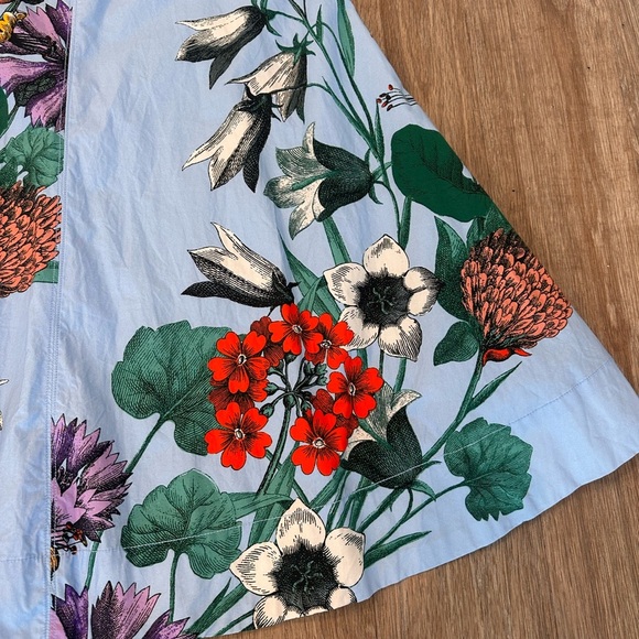 Anthropologie Maeve Keiko Swing Dress in Blue Floral - Picture 3 of 12